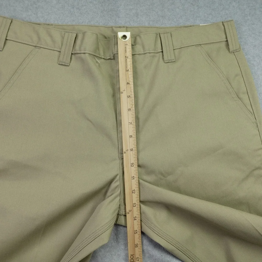 Carhartt Pants Mens 38x32 Khaki Relaxed Fit Twill Blended Work